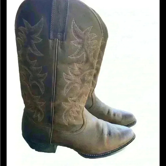 ARIAT Six Stitch Western Boot Men’s size 12 EE / Euro  48Wide Brown Cowboy - Picture 3 of 6